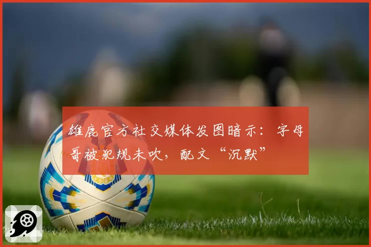 雄鹿官方社交媒体发图暗示：字母哥被犯规未吹，配文“沉默”