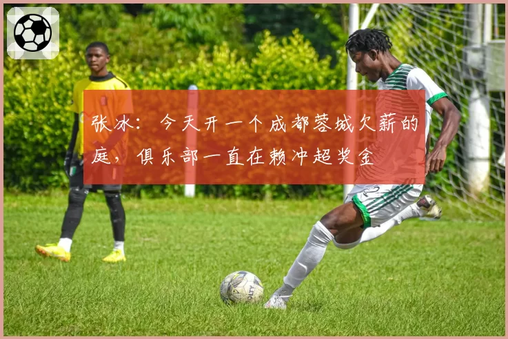 张冰:今天开一个成都蓉城欠薪的庭,俱乐部一直在赖冲超奖金