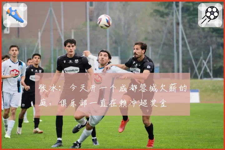 张冰:今天开一个成都蓉城欠薪的庭,俱乐部一直在赖冲超奖金